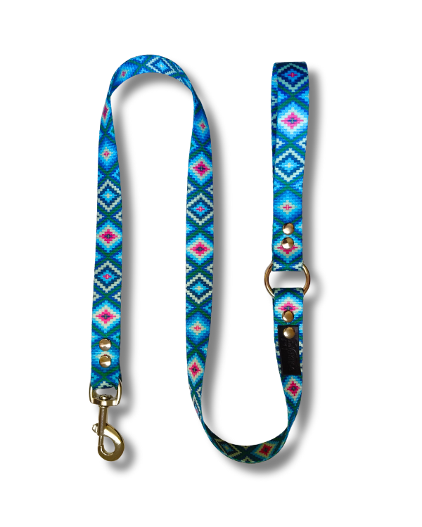 Correa Azul Huichol Chico y Extra Chico