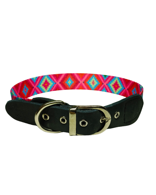 Collar rosa huichol