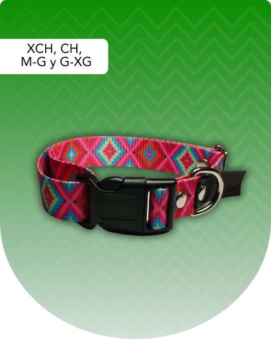 Collar Rosa Huichol