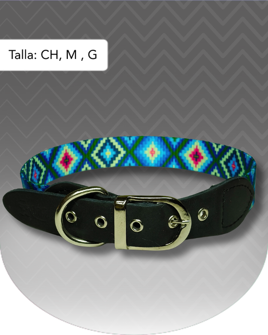 Collar Azul Huichol Premium