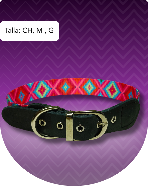 Collar Rosa Huichol Premium