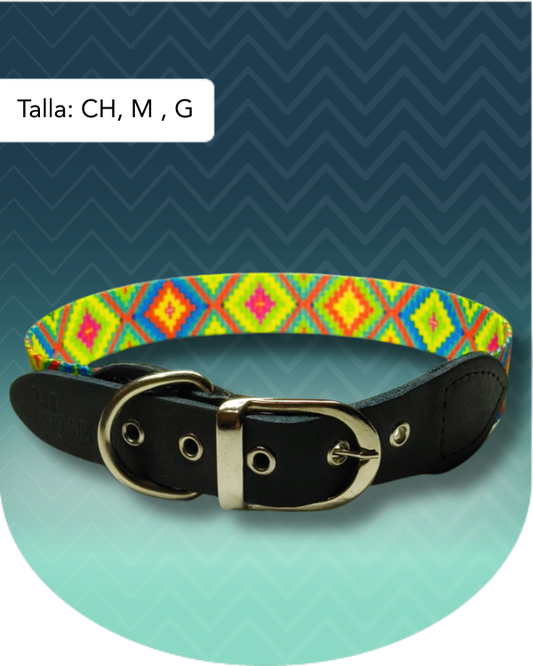 Collar Verde Huichol Premium